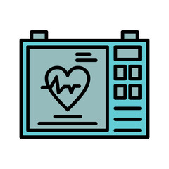 Heart Monitoring Icon Design