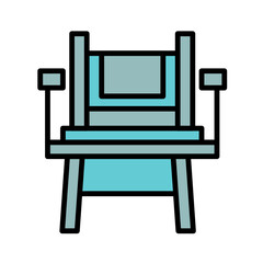 Fototapeta premium Director Chair Icon Design