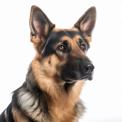 german shepherd dog transparent background, generative AI