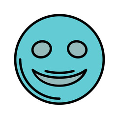 Slightly Smiling Face Icon Design