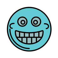 Obraz premium Rolling on the Floor Laughing Icon Design