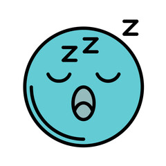 Sleepy Face Icon Design