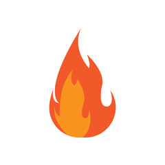 Modern fire logo or icon design. Vector illustration