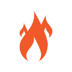 Modern fire logo or icon design. Vector illustration