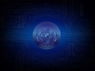 Abstract circuit board background graphics, science and technology