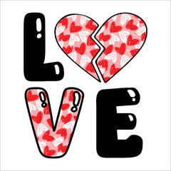 Love sublimation design