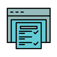 Website Checklist Icon Design