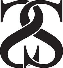 Simple SS initials logo on white background