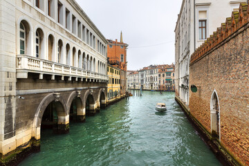 Fototapeta na wymiar Photograph of a suggestive glimpse of Venice