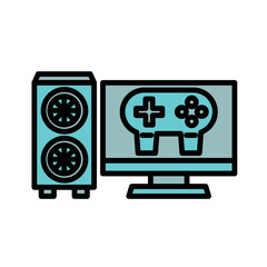 Gaming Pc Icon Design
