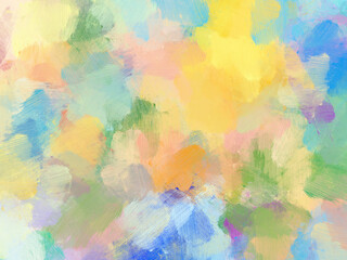 Colorful oil paint brush abstract background