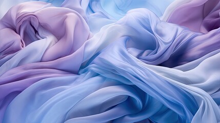 Obraz premium abstract background of blue and purple silk or satin texture. Created with Generative AI tools