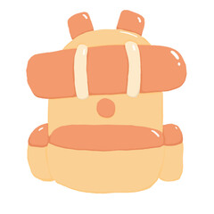travel backpack hand drawn