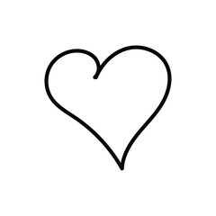 Hand Drawn Simple Heart Icon