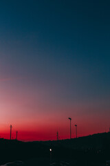 Fototapeta premium sunset in the city