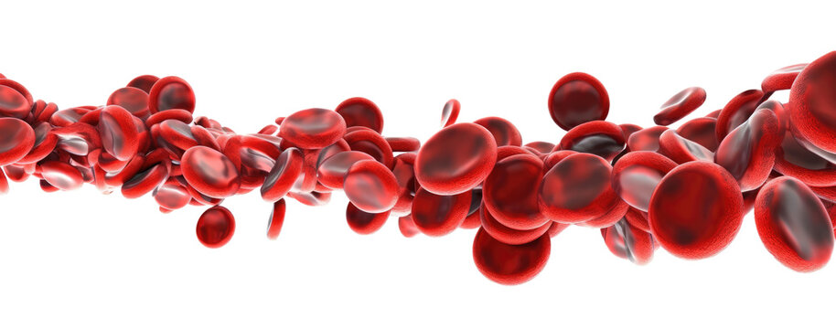 human red blood cells. Generative AI