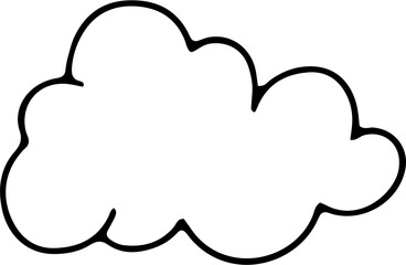 Cloud Hand Drawn Outline
