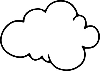 Cloud Hand Drawn Outline