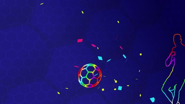 Soccer Player Ball Kick Intro Animation 