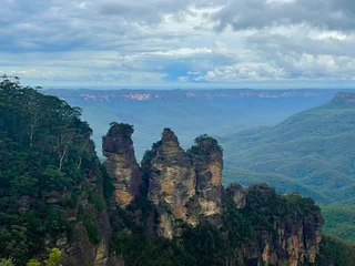 Cercles muraux Trois sœurs The Three Sisters, The Blue Mountains, New South Wales, Australia