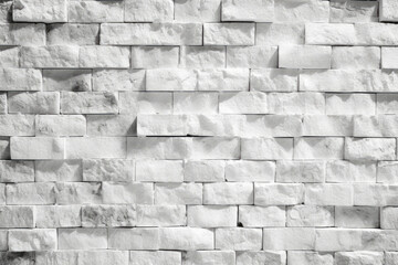 A classic white brick wall texture: A white brick wall texture background, featuring intricate line work and a neutral color palette. Generative AI