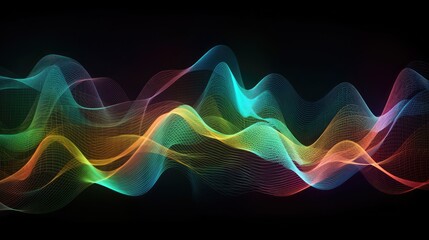 Technology motion wave background concept. Beatiful colorful synth wave. 