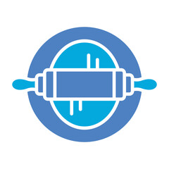 Obraz premium Bake Multicolor Glyph Two Color Icon