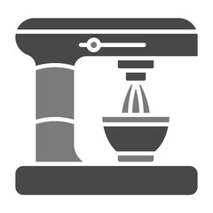 Electric mixer Multicolor Greyscale Glyph Icon