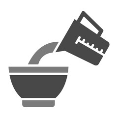 Pour Multicolor Greyscale Glyph Icon