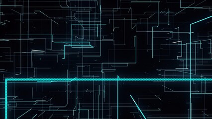 Digital abstract data maze