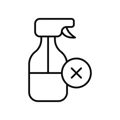 No Pesticides icon vector stock illustration.