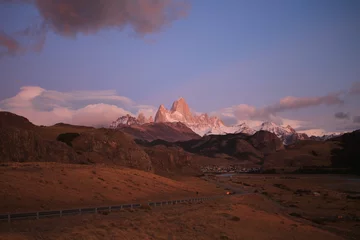 Photo sur Plexiglas Fitz Roy Sunrise at Mount Fitz Roy in Argentinian Patagonia