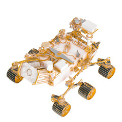 mars rover dirty top rear view