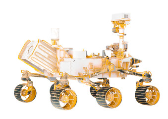 mars rover dirty side rear view