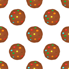 Pattern homemade cookie different taste in pastry biscuit