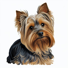 yorkshire terrier puppy dog ai generated ia generative 