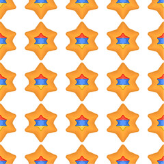 Pattern cookie with flag country Armenia in tasty biscuit