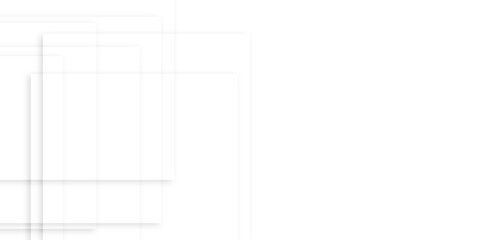 Abstract white square technology lines background. Abstract white and grey color geometric background with copy space. Abstract white lines background.