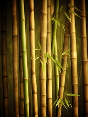 Fototapeta premium bamboo forest background. Generative AI. 