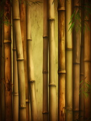 bamboo forest background. Generative AI. 