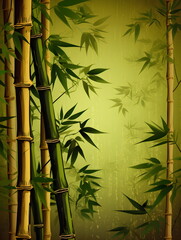 bamboo forest background. Generative AI. 