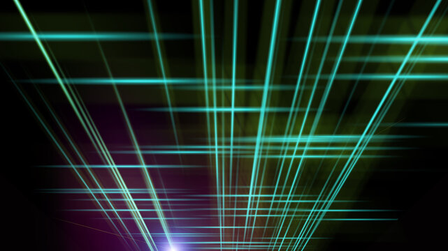 Abstract background with lines in the dark space, 3d render computer generated background