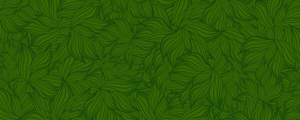 Abstract dark green leaf floral flower pattern vector background illustration
