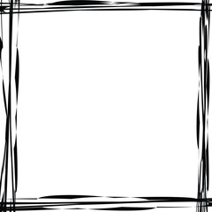 Vector Grunge Frame Black And White