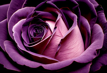 Tło Róża, fioletowy kwiat. Generative AI