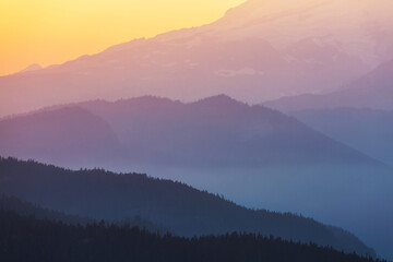 Mountains silhouette