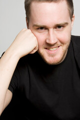 Naklejka premium Portrait of a handsome young man
