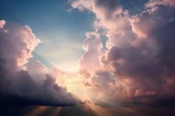 Obraz premium sunset in the clouds-Ai