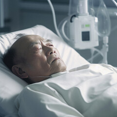 patient in hospital bed