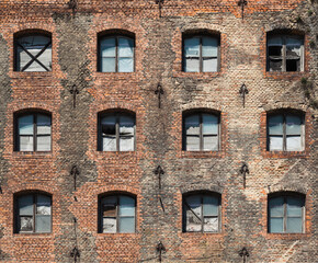 Old ruined granary in Gdansk